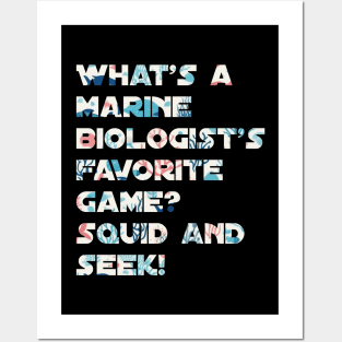 Funny marine biologist jokes Posters and Art